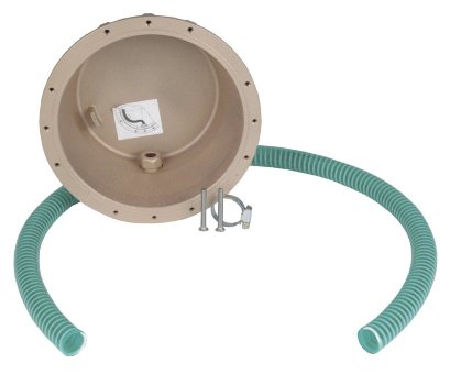 Ниша прожектора (закладная деталь) со специальным защитным шлангом под кабель, для плиточных или пленочных бассейнов